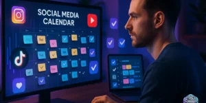 Calendário editorial estratégico para redes sociais